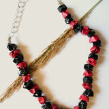 Florence Necklace- Red and Black