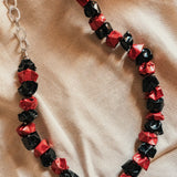 Florence Necklace- Red and Black